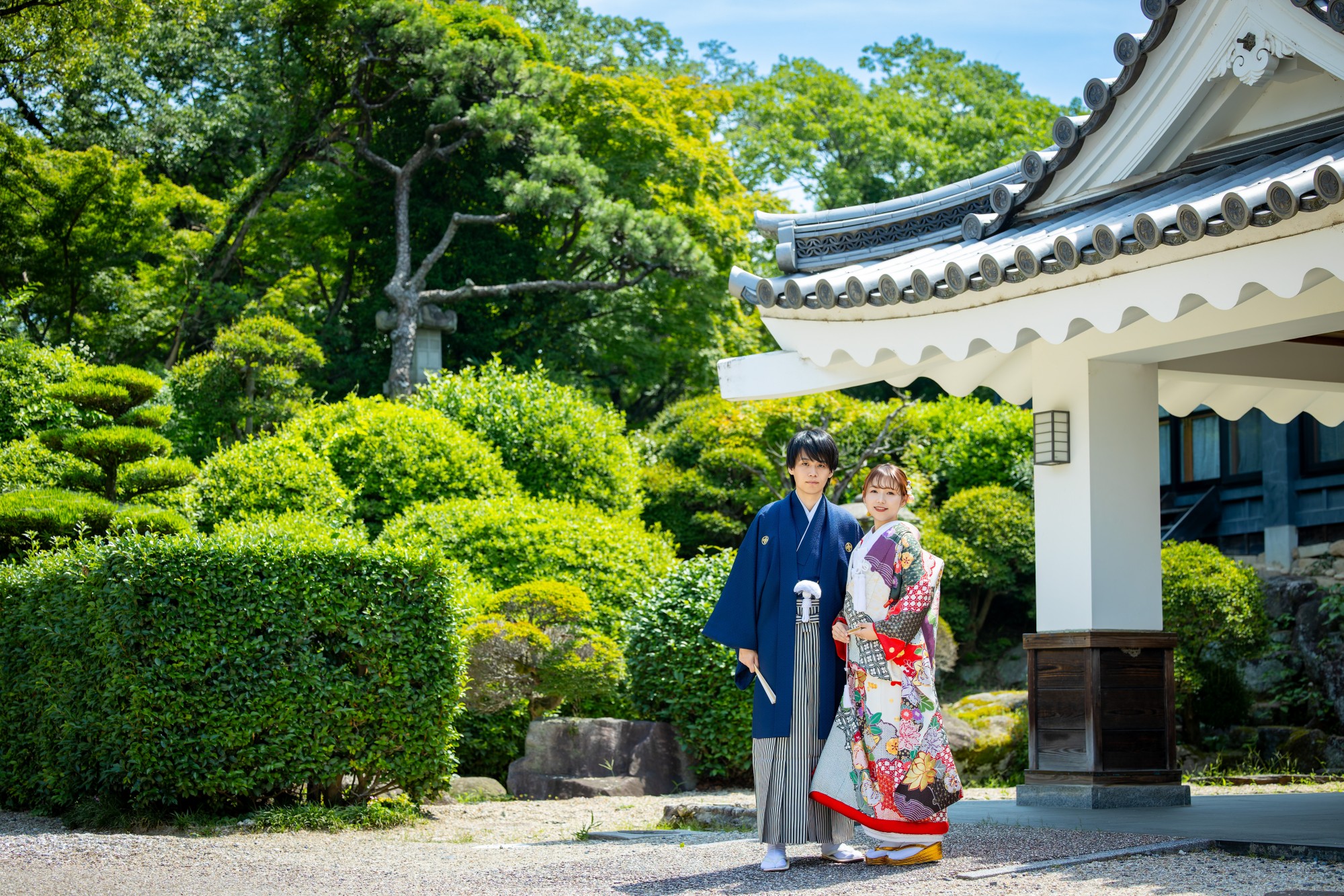 岡崎城と龍城神社がつくる特別な撮影空間
