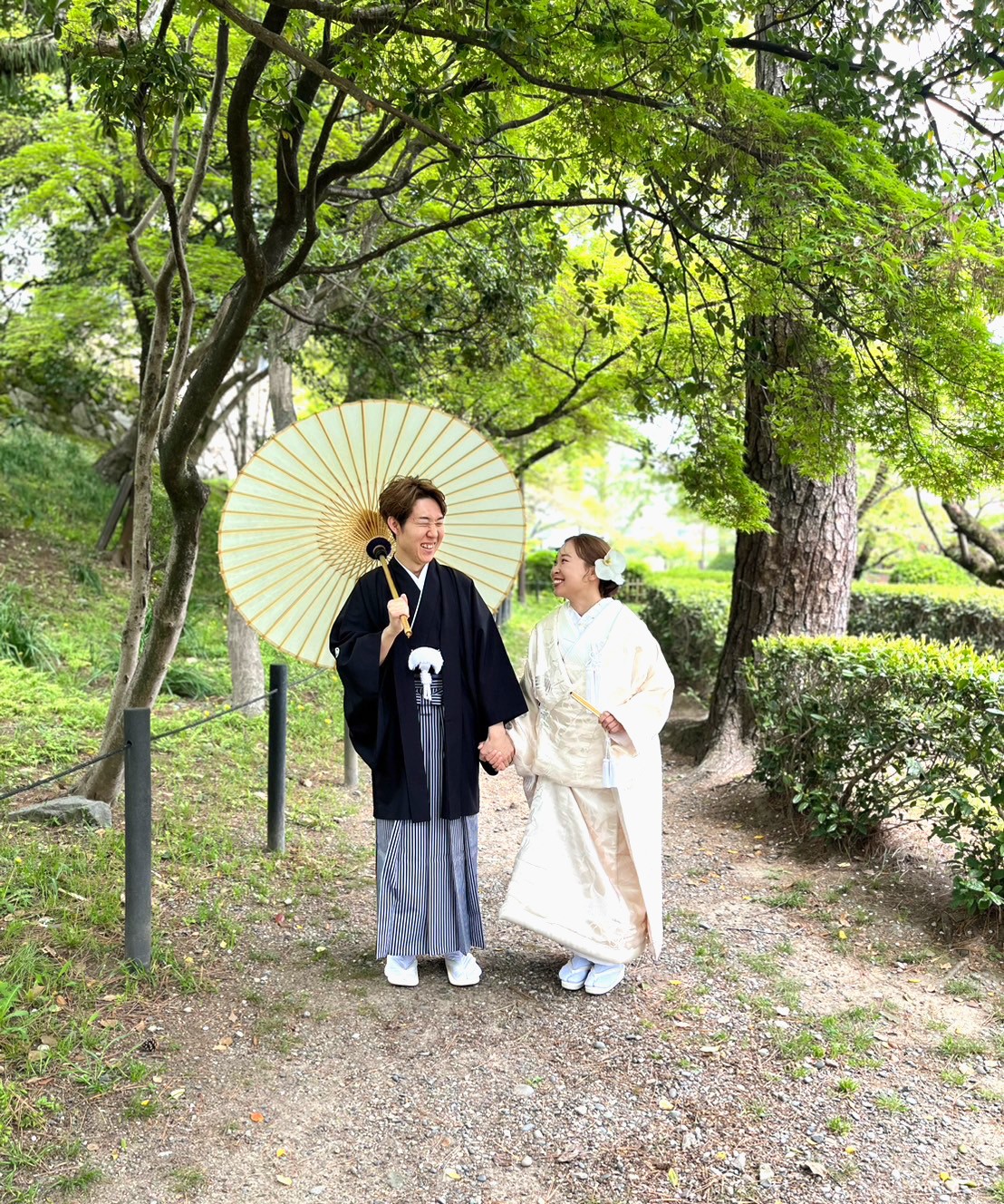新緑の季節、笑顔あふれる撮影