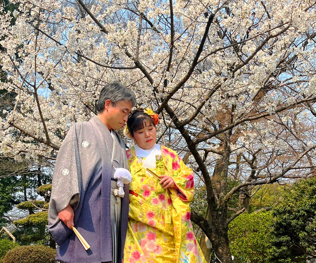 春の訪れを感じながら和舟で前撮り